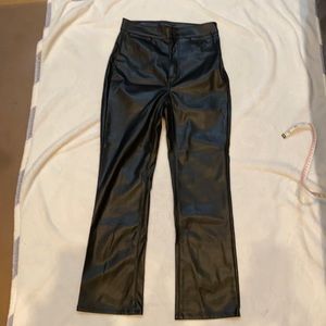 Ann Taylor faux leather long pants
